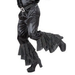 SPODNIE DZWONY CZARNE LATA 70