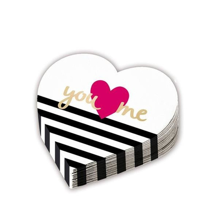 SERWETKI PAPIEROWE KSZTAŁT SERCA