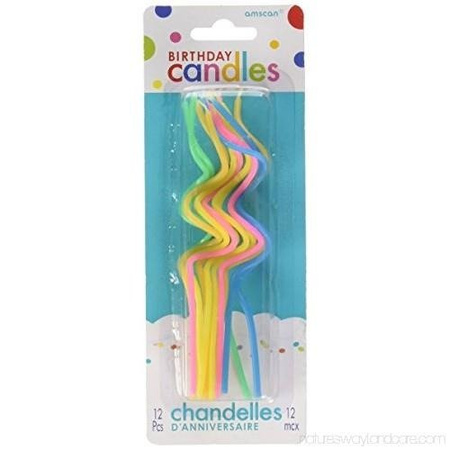 ŚWIECZKI KRĘCIOŁKI PASTELOWE 12 szt.