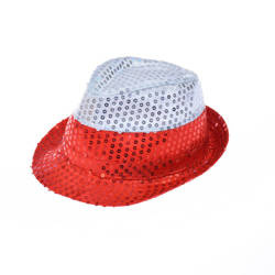 KAPELUSZ KIBICA POLSKA BIAŁO-CZERWONI