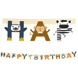 BANER URODZINOWY ZOO ZWIERZĘTA