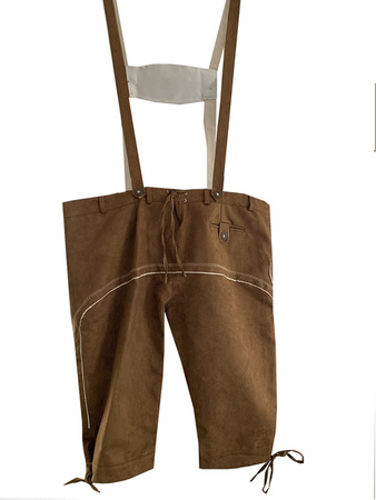 SPODNIE MĘSKIE BAWARSKIE CIEMNY BEŻ