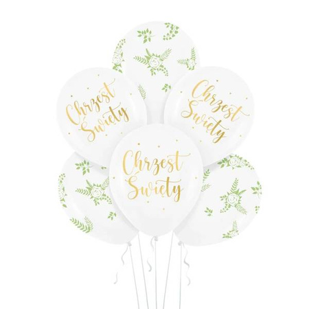 BALONY 30 CM CHRZEST ŚWIĘTY 6 SZT.