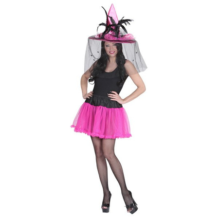 SPÓDNICZKA HALKA RÓŻOWO-CZARNA