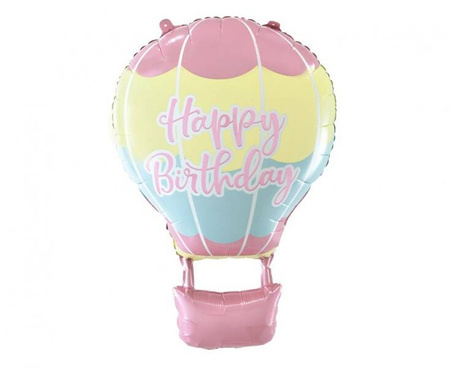 BALON FOLIOWY BALON HAPPY BIRTHDAY, 40X60 CM