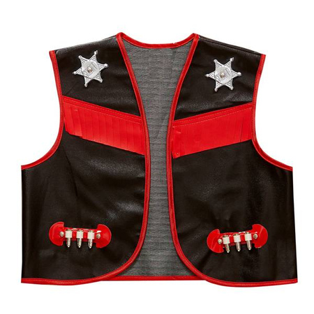 KAMIZELKA MAŁEGO KOWBOJA CZARNA