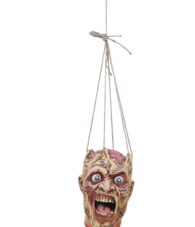 DEKORACJA WISZĄCA NA HALLOWEEN GŁOWA 28 CM