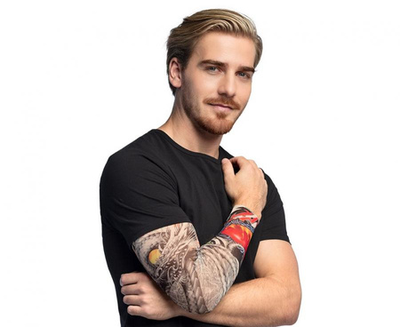 Tatuaż na rękę Smok rock punk