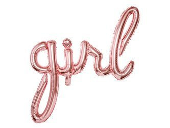 BALON FOLIOWY GIRL RÓŻOWE ZŁOTO