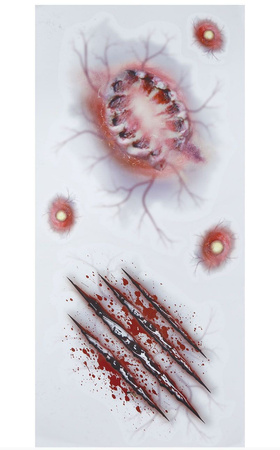 TATTOO ADHESIVES BITE WOUNDS, 30X14 CMS