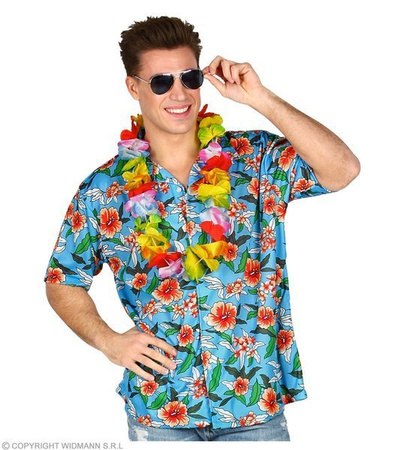 KOSZULA HAWAJSKA NIEBIESKA