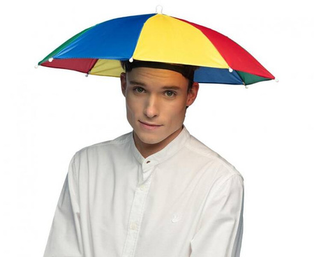 Kapelusz parasolka wielokolorowy parasol kolorowy