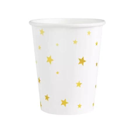 KUBECZKI W ZŁOTE GWIAZDKI 6SZT