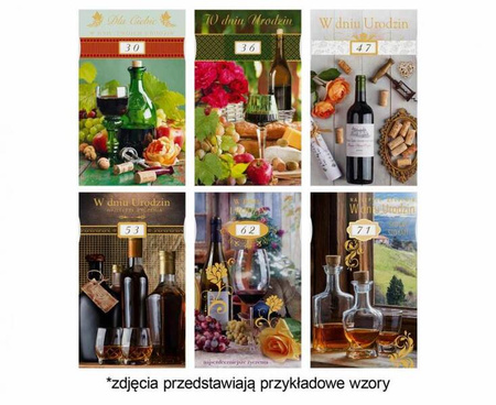 Laurka z cyframi na kółkach LO 115x190 Urodziny zest. 708 Butelki - Cyfry, Foto, Męskie