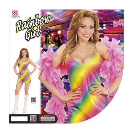 SUKIENKA DISCO TĘCZOWA