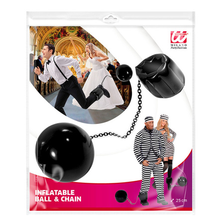 DMUCHANA KULA U NOGI WIĘŹNIA  18CM