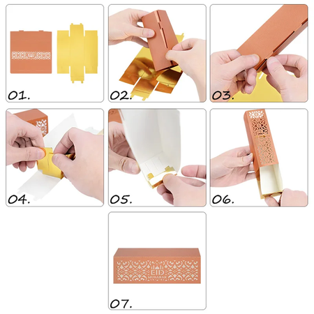 PUDEŁKO NA SŁODYCZE SREBRNO-ZŁOTE 12x4x4 CM