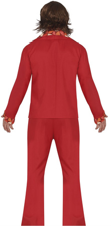 STRÓJ MĘSKI DISCO CZERWONY