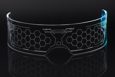  OKULARY PODŚWIETLANE LED CYBERPUNK