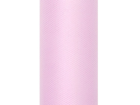 TIUL GŁADKI JASNY RÓŻ 15 cm x 9 m