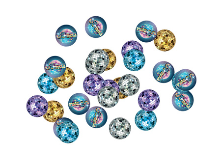 KONFETTI DISCO KULE 36 SZT 