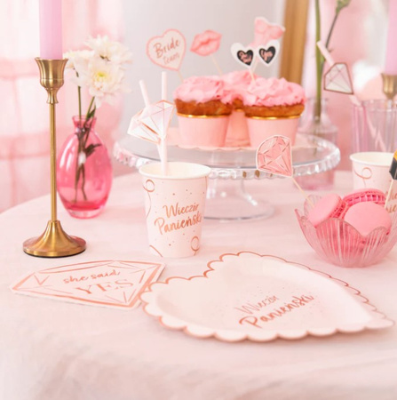 TALERZYKI WIECZÓR PANIEŃSKI SERCE 6 SZT