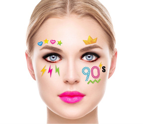 NAKLEJKI NA TWARZ LATA 90