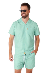 ZESTAW LETNI MĘSKI MIĘTOWY OPPOSUITS