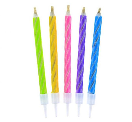 ŚWIECZKI NIEGASNĄCE MAGICZNE WIELOKOLOROWE 10 SZT