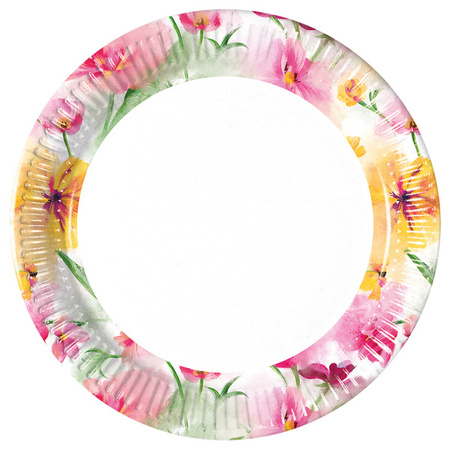 ZESTAW KWIATY TALERZYKI+ KUBECZKI+ SERWETKI