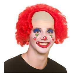 PERUKA KLAUNA CZERWONA