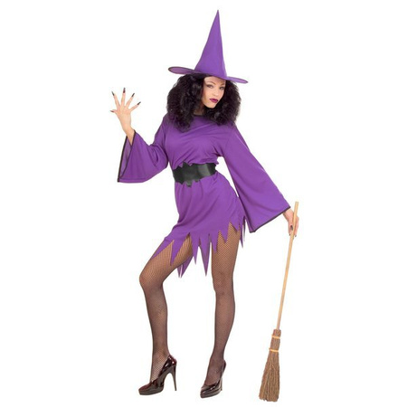 Strój fioletowa wiedźma czarownica halloween