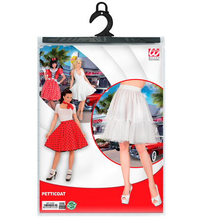 HALKA BIAŁA LATA 50 60 70 RETRO