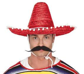 SOMBRERO MEKSYKAŃSKIE CZERWONE 45 CM