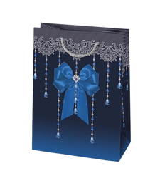 TORBA PREZENTOWA KOKARDA GRANAT 34,5X48X13 CM