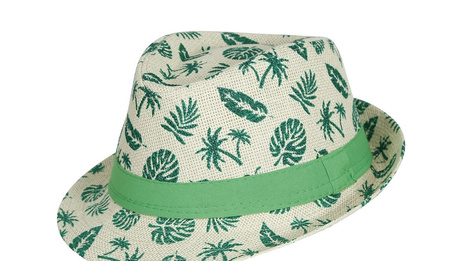 KAPELUSZ FEDORA ZIELONY HAWAJE