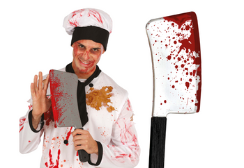 NÓŻ ZAKRWAWIONY 40 CM PLASTIKOWY