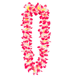 KWIATY HAWAJSKIE BIAŁO-RÓŻOWE