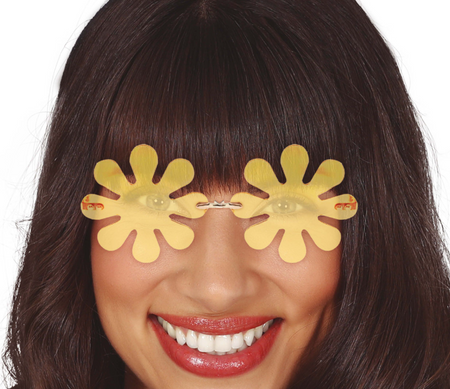 OKULARY KWIATKI POMARAŃCZOWE