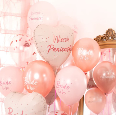 BALON FOLIOWY WIECZÓR PANIEŃSKI 45 CM SERCE