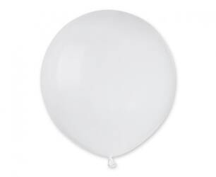 BALONY LATEKSOWE PASTELOWE BIAŁE 48 CM 25 SZT.