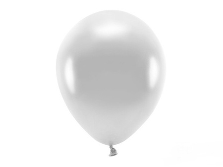 BALONY ECO 30cm METAL. SREBRNE 10szt
