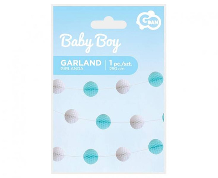 GIRLANDA BIBUŁOWA KULKI 250 CM BABY SHOWER