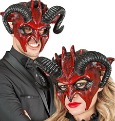 MASKA HALLOWEENOWA ROGI DIABŁA