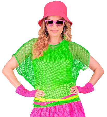 KOSZULKA BLUZKA Z SIATKI ZIELONA