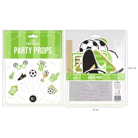 REKWIZYTY DO ZDJĘĆ PIŁKA NOŻNA PIŁKARZ 9 SZT.