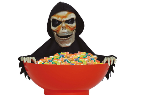 HALLOWEENOWA MISKA ZE SZKIELETEM 24 X 23 CM