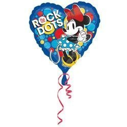 BALON FOLIOWY 43cm, SERCE STARSZA MINNIE