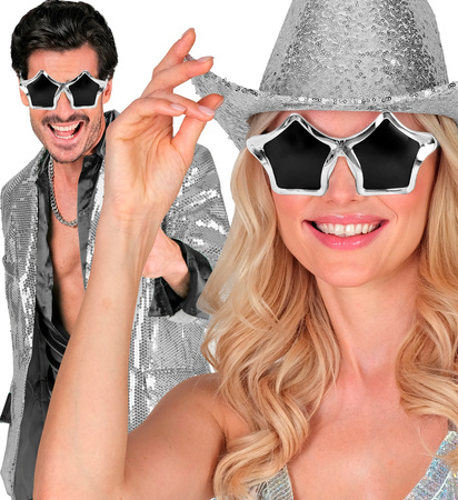 OKULARY SREBRNE GWIAZDY 