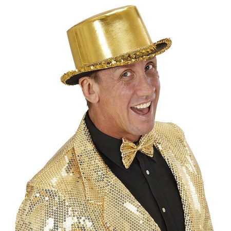 Cylinder Złoty z Cekinami, Nakrycie Głowy